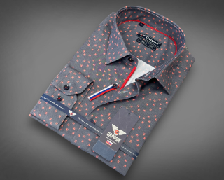 Pánská košile SUK 3451 - 9 SLIM FIT